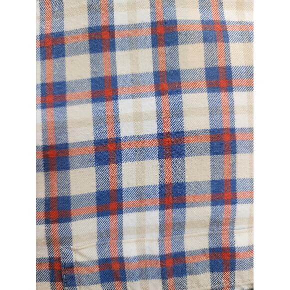 Lands' End XL 100% Cotton Men's Plaid Long Sleeve Shirt - Picture 2 of 6